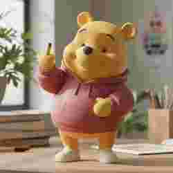 3D Printable Winnie the Pooh Urban Chibi Figure