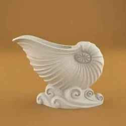 Elegant Shell Urn Planter Candle Candy Holder
