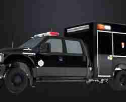 Black Tactical Vehicle