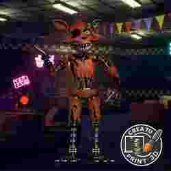 Withered Foxy FNAF 3D Printable Model / Foxy Deteriorated FNAF 3D Printable Model