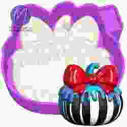 3D Spooky Pumpkin Clown Stripes Freshie STL Mold Housing