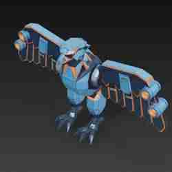 LOW POLY ROBOTIC EAGLE