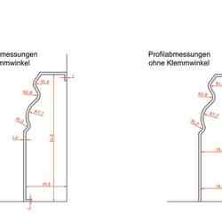 Fittings for skirting board / baseboard Hamburg profile