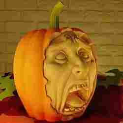 Halloween Screaming Pumpkin – 3D Print Model