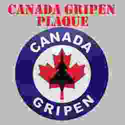 Canada Gripen Plaque
