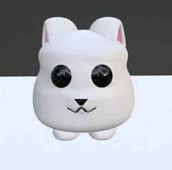 CUTE WHITE MONEY BANK