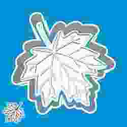 Oktoberfest cookie cutters - maple leaf (style 1)