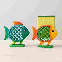 Ornamental fish loofah holder - kitchen decor