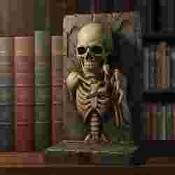 skeleton bookend