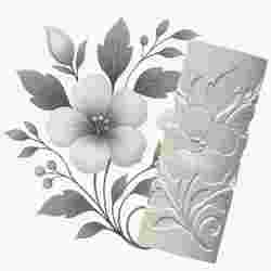 Hibiscus Flower | Organic Debossed Pattern Roller for Clay | Decorative Hibiscus 3D Print Design