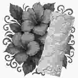 Floral Cluster | Debossed Pattern Roller for Clay | 3D Printed Design