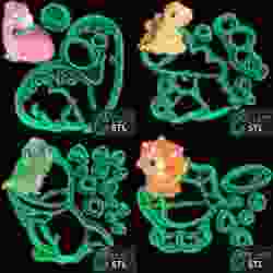 KIT CORTADORES DINOSSAURO BABY - 6cm