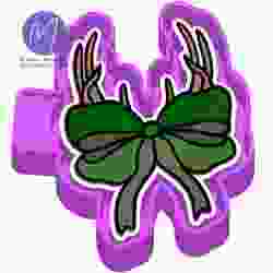 Bow with Deer Antlers Freshie STL Mold Housing