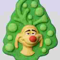 Dog with Tree, BATH BOMB MOLD , Hybrid Mold