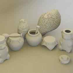 Miniature Honey Jars, Honeycomb & Honey Bear Jars – 3D Printable Set