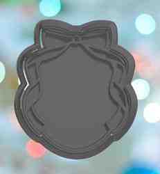 Oval Ribbon Plaque Cookie Cutter
