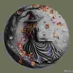 Figure Decorative Dish Halloween Witch - Witch