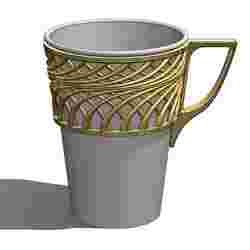 Cup holder (height 90mm) Rome Antique style imitation forged gold - Design Clickeken