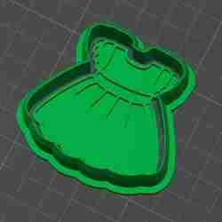 Baby Dress Cookie Cutter