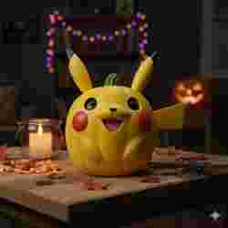 Pikachu Halloween Pumpkin Decor