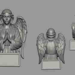 Angel Statue with Praying Pose – 3D Print Ready