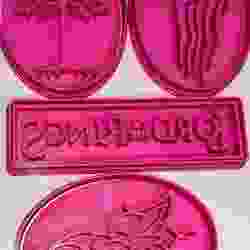 Set of 4 Lord of the Rings Cookie Cutters : STL Files for 3D Printing -- Set of 4 Lord of the Rings Cookie Cutters