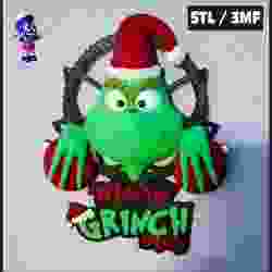 Grinch Christmas Wall Hanging
