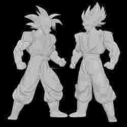 Super Saiyan Goku vs Vegeta Staredown