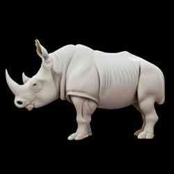 Realistic White Rhinoceros