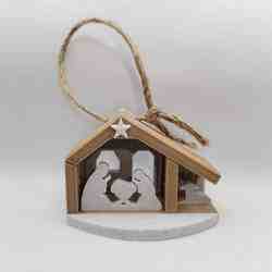 Minimalist Nativity Scene to hang on the Christmas Tree