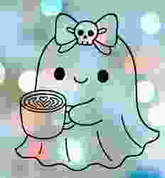 Halloween Ghost With Coffee Cookie Cutter