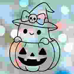 Halloween Gost Inside Jack O Lantern Cookie Cutter