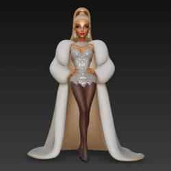 Barbie doll figurine, girl, beautiful girl, doll, female doll, doll in dress, shoes and with long hair