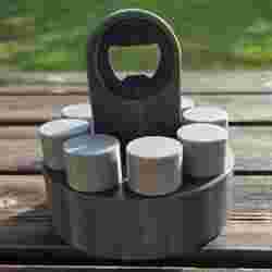 GetränkeBuddy - Bottle opener & drink stopper set with base station