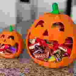 Halloween Pumpkin Candy Bowl