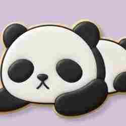 Laying Down Panda Cookie Cutter – ~3.75in STL File 🐼