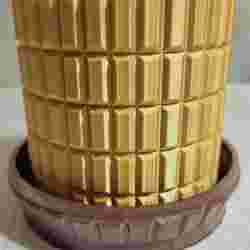 Planter with tray - Chocolate