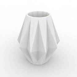 Origami Style Vase 3D Print Model
