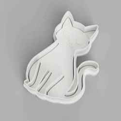 Kawaii Cat Cookie Cutter - STL File for 3D Printing