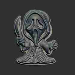 ghost mini grim reaper cnc model