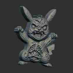 pikachu zombie cnc model