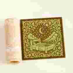 Moonlight Rest Texture Roller STL File – Cozy Bedtime Roller for Clay, Pottery and Crafts