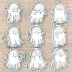 HALLOWEEN COOKIE CUTTER GHOSTS