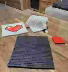 PIXEL ART CHAINMAIL - FABRIC MATS CUSTOMIZE (PRINT IN PLACE)