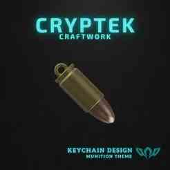 01. 9x19mm Parabellum - Remington - Compact Legend: 9x19mm Parabellum Remington Ammo  Keychain 3D Print File - Military Ammunition Fashion - Handgun Ammunition