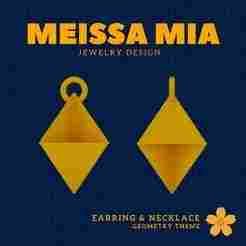 01. Tetrahemihexahedron - Geometric Glow – 3D Print File for Earrings & Necklace - Versi-Regular Polyhedra Earring - Geometric Earring - Sacred Geometry Necklace Fashion Statement - Versi-Regular Polyhedra