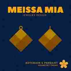 02. Rhombic Dodecahedron - Charm of Symmetry – 3D Print File for Catalan Keychain & Pendant - Catalan Solids Keychain - Archimedean solids Pendant - Sacred Geometry Fashion Statement - Polyhedra Math Art