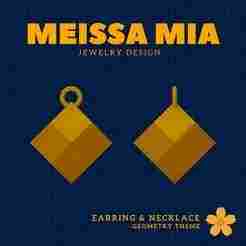 02. Rhombic Dodecahedron - Faceted Elegance – 3D Print File for Catalan Earrings & Necklace - Catalan Solids Earring - Geometric Earring - Sacred Geometry Necklace Fashion Statement - Archimedean solids