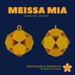 04. Small Dodecahemidodecahedron - Mini Polyhedral Magic – 3D Print File for Keychain & Pendant - Versi-Regular Polyhedra Keychain - Versi-Regular Polyhedra Pendant - Sacred Geometry Fashion Statement - Polyhedra Math Art