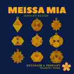 04. Versi-Regular Polyhedra - Mini Polyhedral Magic – 3D Print File for Keychain & Pendant - Versi-Regular Polyhedra Keychain - Versi-Regular Polyhedra Pendant - Sacred Geometry Fashion Statement - Polyhedra Math Art